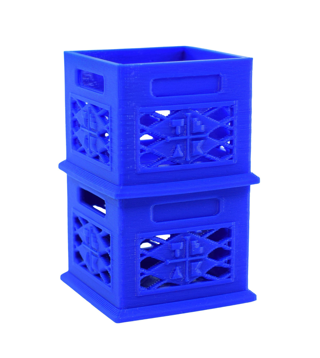 Teak Tuning Fingerboard Stacking Milk Crate - 1.4" x 1.6" - Blue 2 Crates