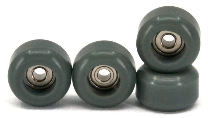 Teak Tuning CNC 100D Polyurethane Fingerboard Bearing Wheels, Gray - Set of 4 Gray