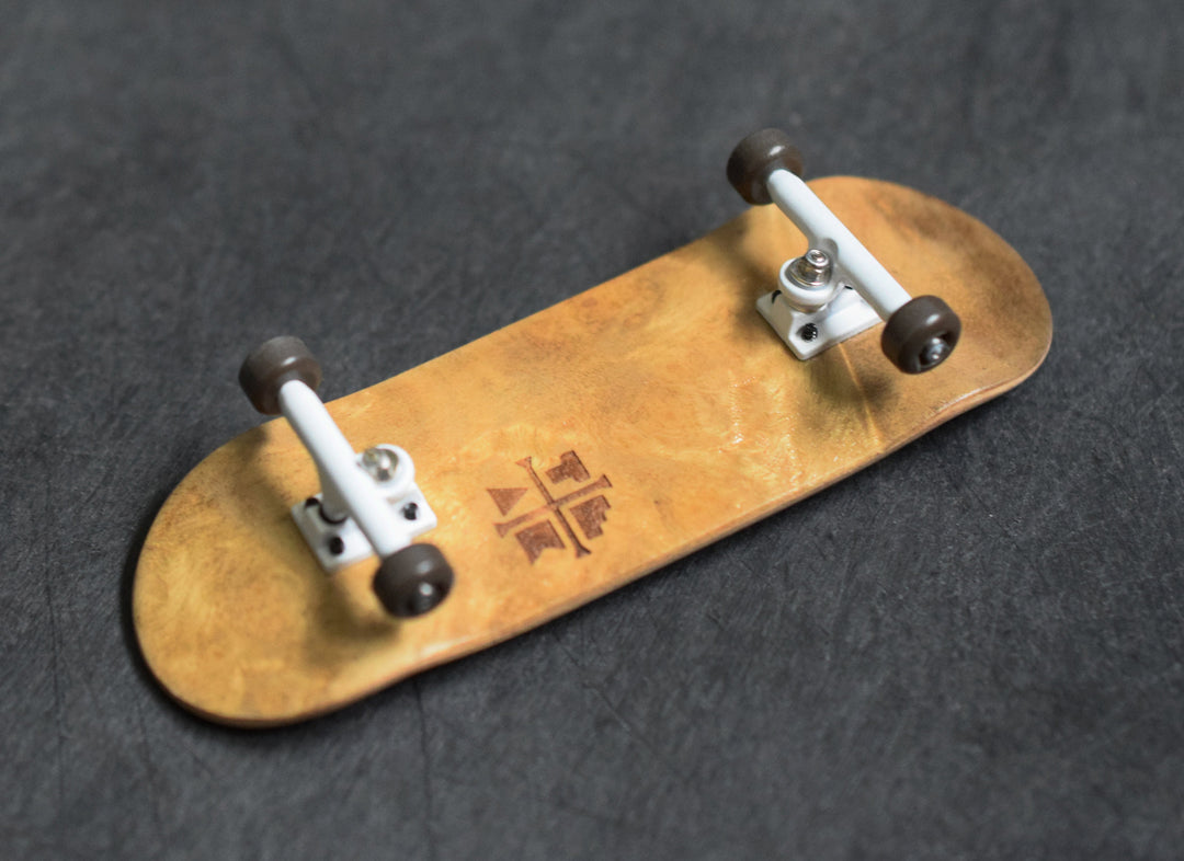 Teak Tuning 32mm Prolific Gen2 Fingerboard Complete - "Toasted S'mores" Colorway - Gen2 Prodigy Trucks + Pro Duro Bubble Bushings