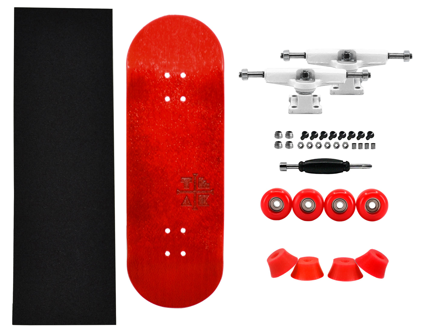 Teak Tuning PROlific 32mm Fingerboard Complete - "Candy Cane" Edition