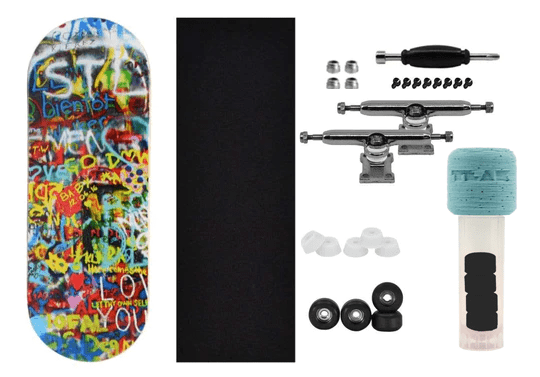 Teak Tuning 34mm Heat Transfer Graphic Complete + 71D Apex Wheels - "Graffiti Wall"