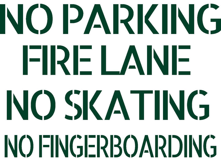 Teak Tuning DIY Curb/Sidewalk Decal Kit - Sticker Sheet of 4 Decals Dark Green