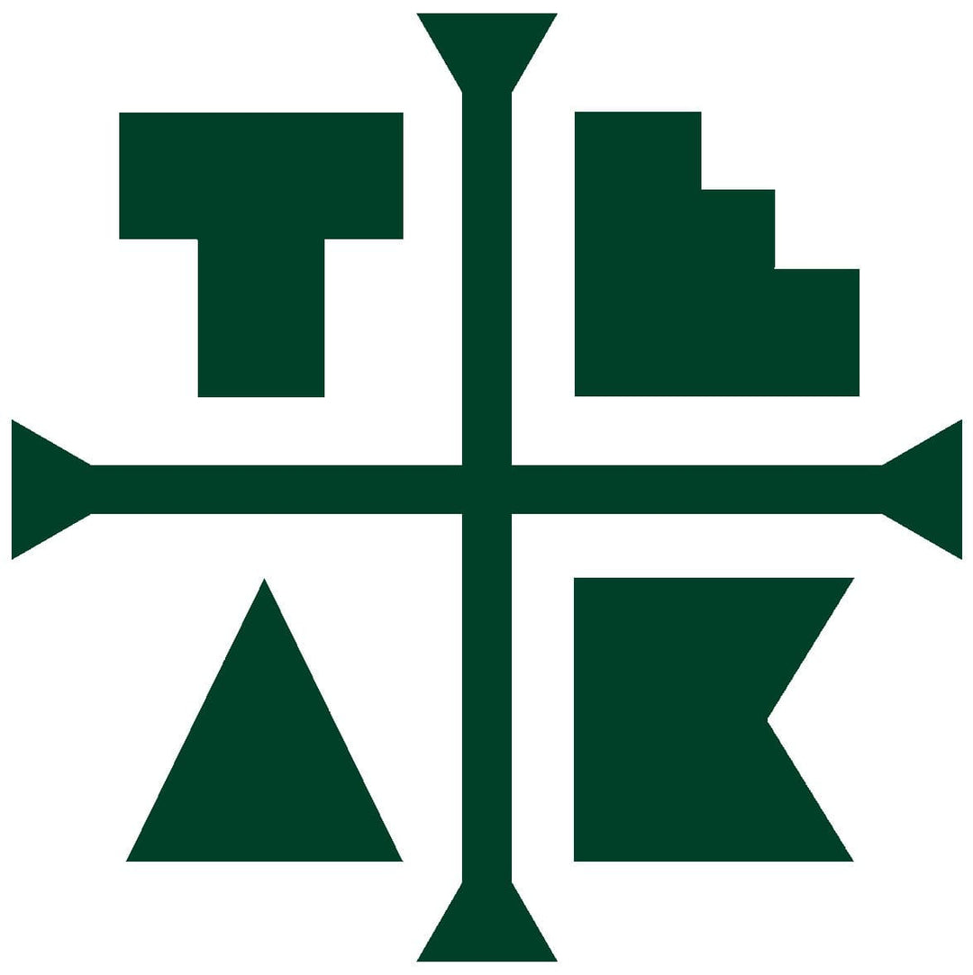 Teak Tuning Medium Teak Logo Sticker (5" Large) Dark Green