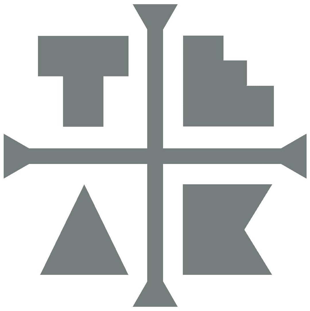 Teak Tuning Medium Teak Logo Sticker (5" Large) Gray