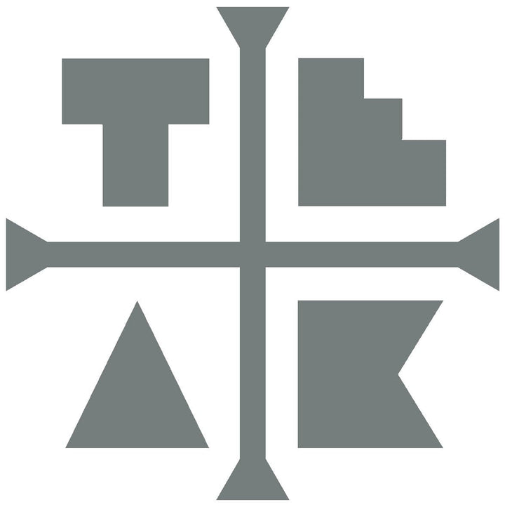 Teak Tuning Large Teak Logo Sticker (8" Large) Gray