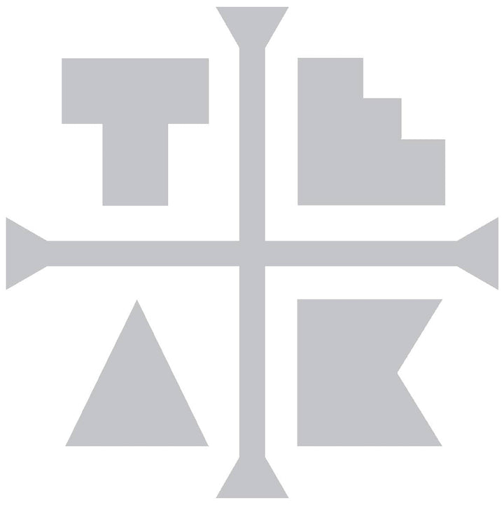 Teak Tuning Large Teak Logo Sticker (8" Large) Silver Gray