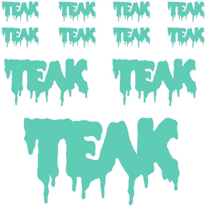 Teak Tuning OG Teak Slime Sticker Sheet (11 Stickers) Mint