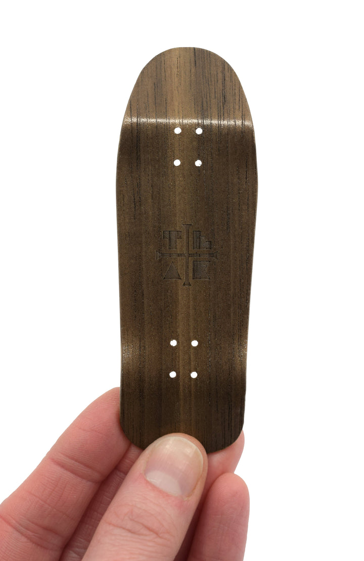 Teak Tuning Carlsbad Cruiser Wooden Fingerboard Deck, "The Swanson" - 34mm x 100mm