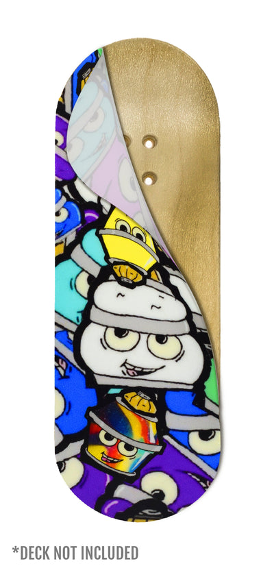 Teak Tuning "Bubble Bushing Collage" Deck Graphic Wrap - 35mm x 110mm
