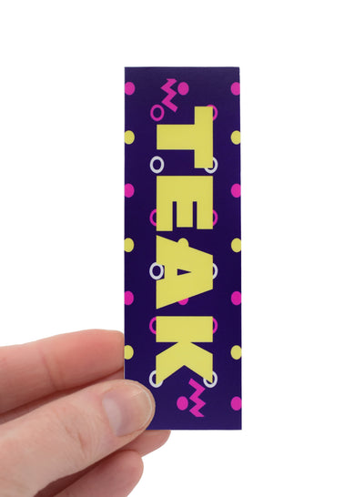 Teak Tuning "Confetti Teak Logo" Deck Graphic Wrap - 35mm x 110mm