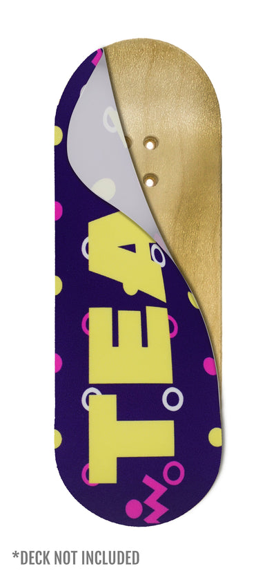 Teak Tuning "Confetti Teak Logo" Deck Graphic Wrap - 35mm x 110mm