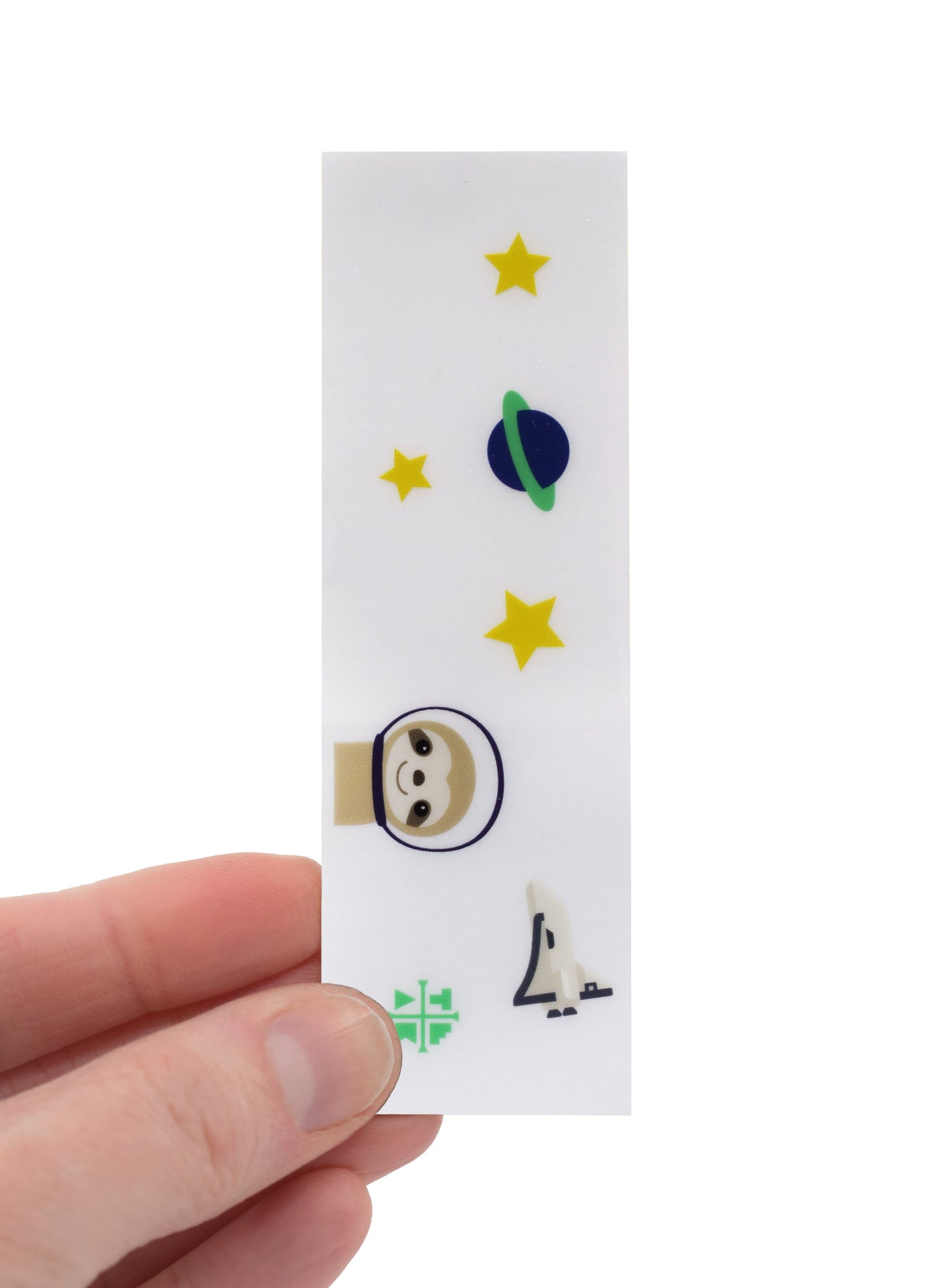 Teak Tuning "Sloth in Space" Deck Graphic Wrap (Transparent Background) - 35mm x 110mm
