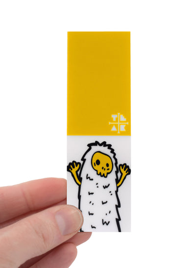 Teak Tuning "Yellow Yeti" Deck Graphic Wrap (Transparent Background) - 35mm x 110mm