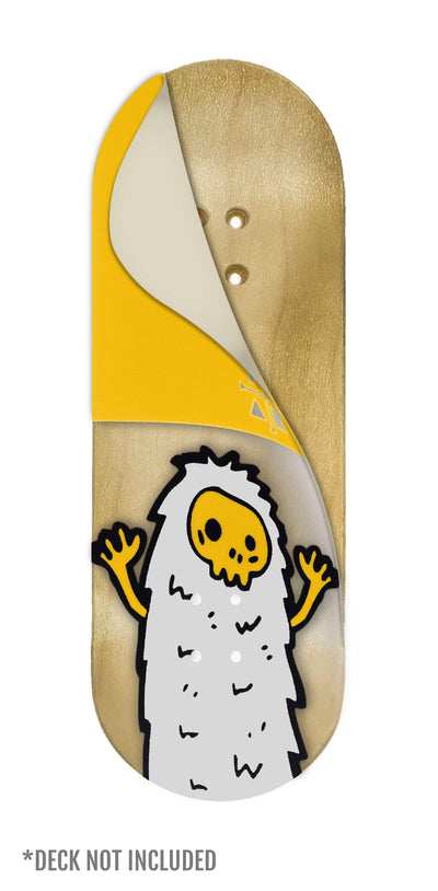 Teak Tuning "Yellow Yeti" Deck Graphic Wrap (Transparent Background) - 35mm x 110mm