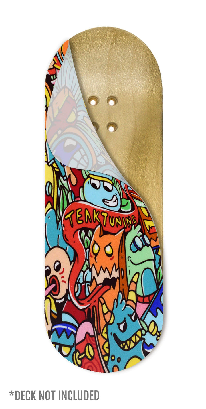 Teak Tuning "Bubble Bushings & Monsters" Deck Graphic Wrap - 35mm x 110mm