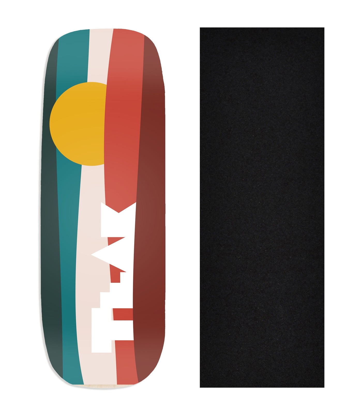 Teak Tuning Heat Transfer Graphic Wooden Fingerboard Deck, @constant_signs - Entry#21 Boxy Deck