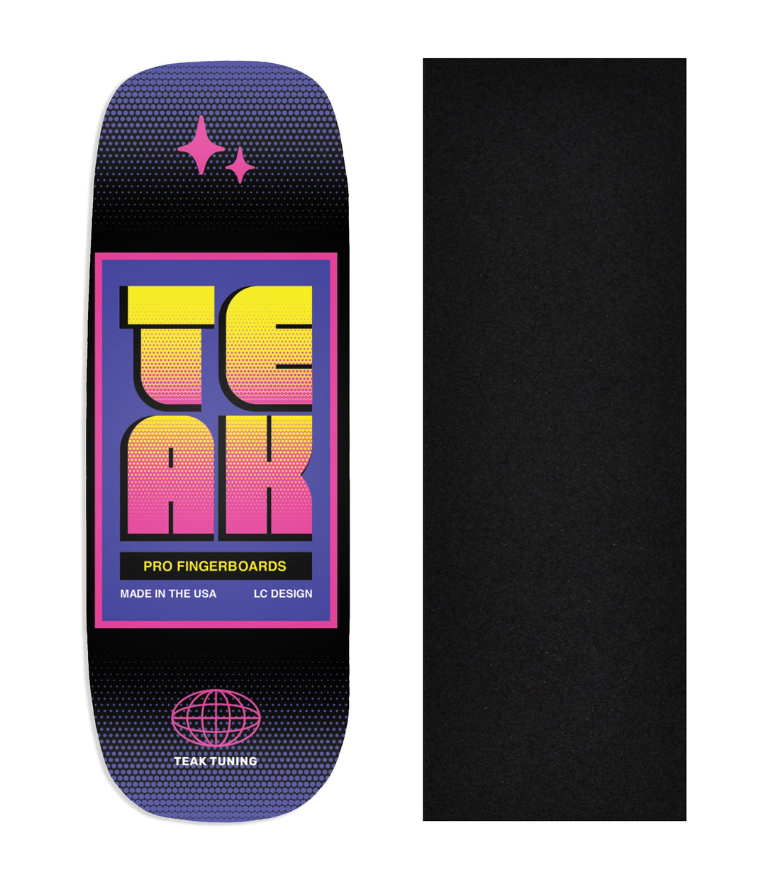 Teak Tuning Heat Transfer Graphic Wooden Fingerboard Deck, @lukecline - Entry#68 Boxy Deck