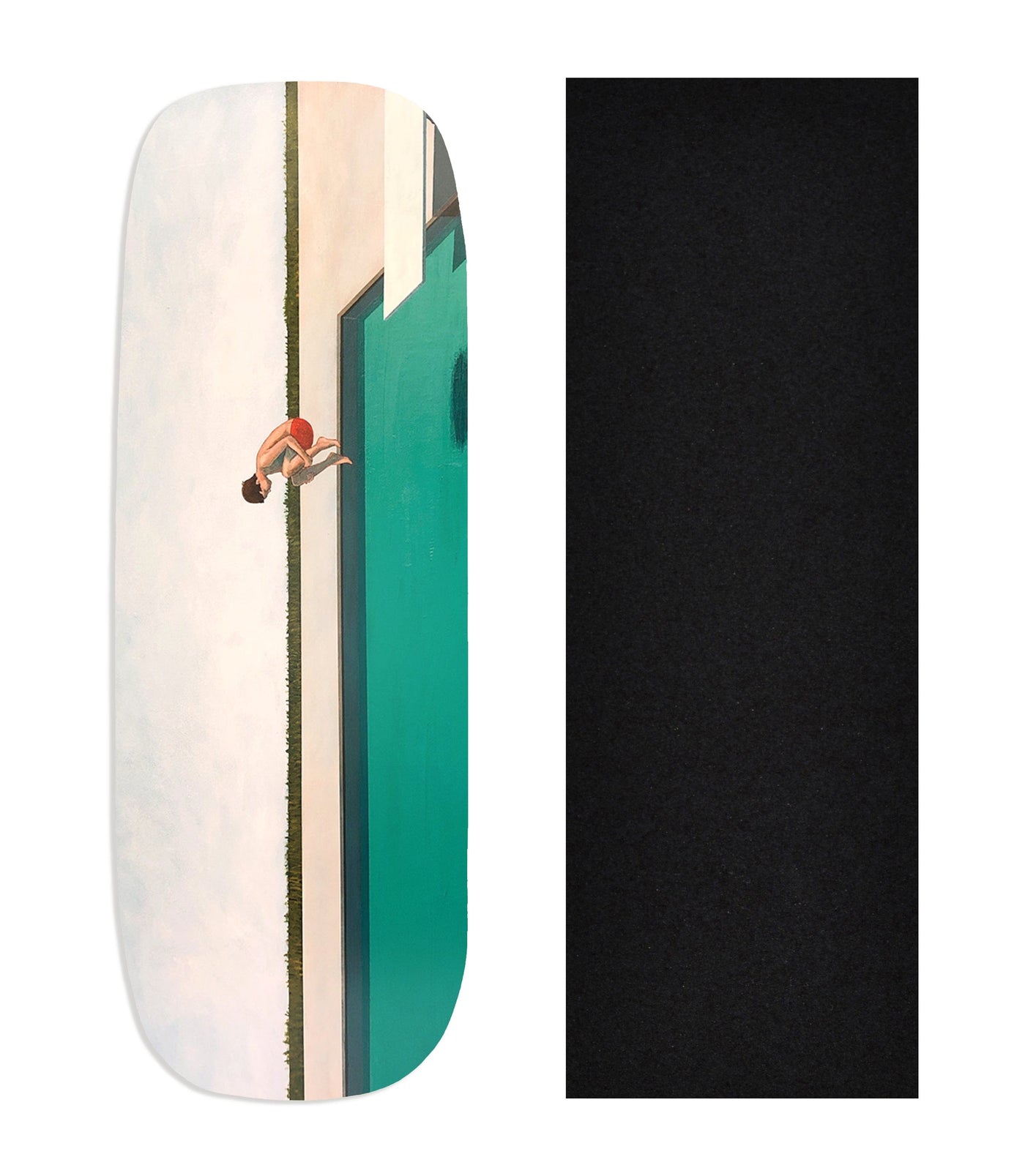 Teak Tuning Heat Transfer Graphic Wooden Fingerboard Deck, Samual Walker - Entry #81 Boxy Deck