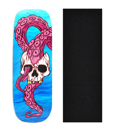 Teak Tuning Heat Transfer Graphic Wooden Fingerboard Deck, Andrew Walters - Entry#126 Boxy Deck