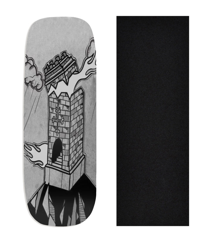 Teak Tuning Heat Transfer Graphic Wooden Fingerboard Deck, @dollhouse.fb - Entry#139 Boxy Deck