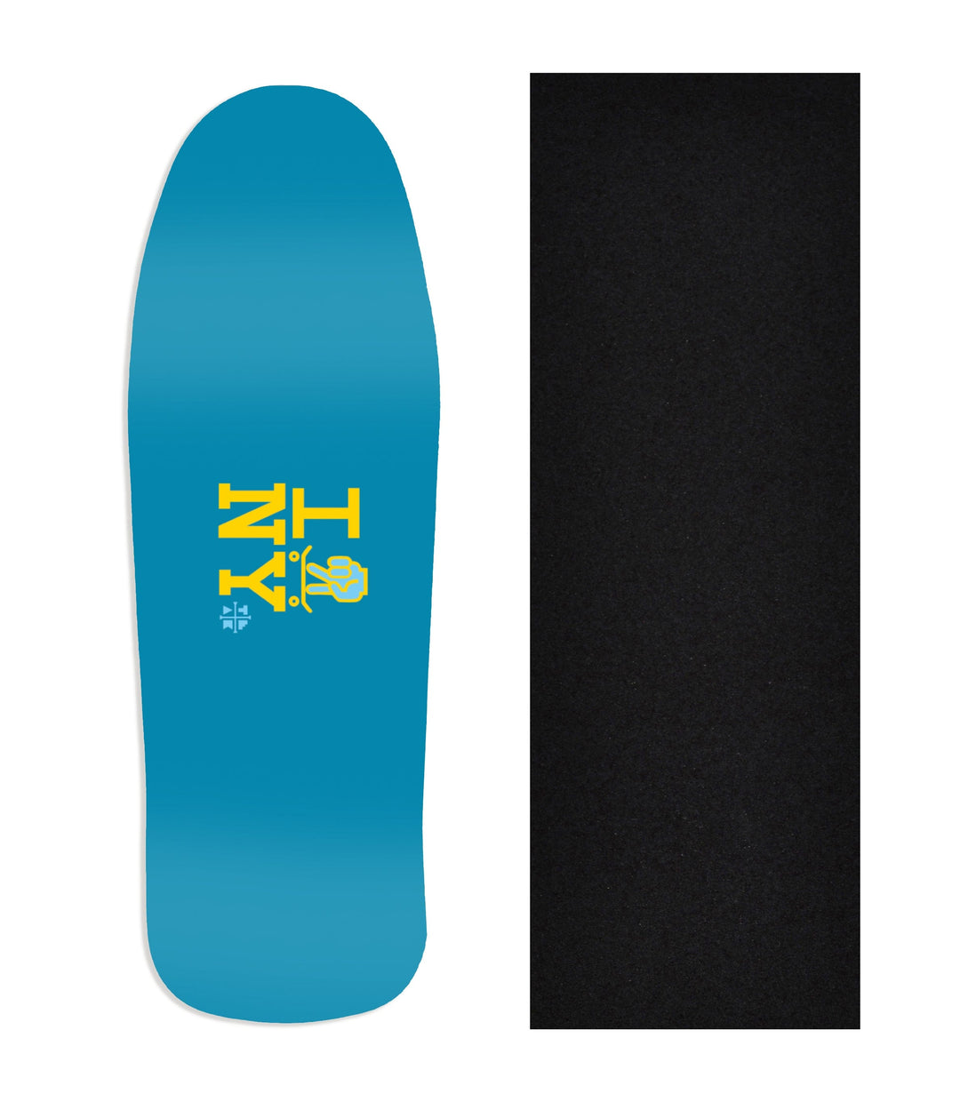 Teak Tuning Heat Transfer Graphic Wooden Fingerboard Deck, "I Skate NY" (Blue) Carlsbad Cruiser Deck