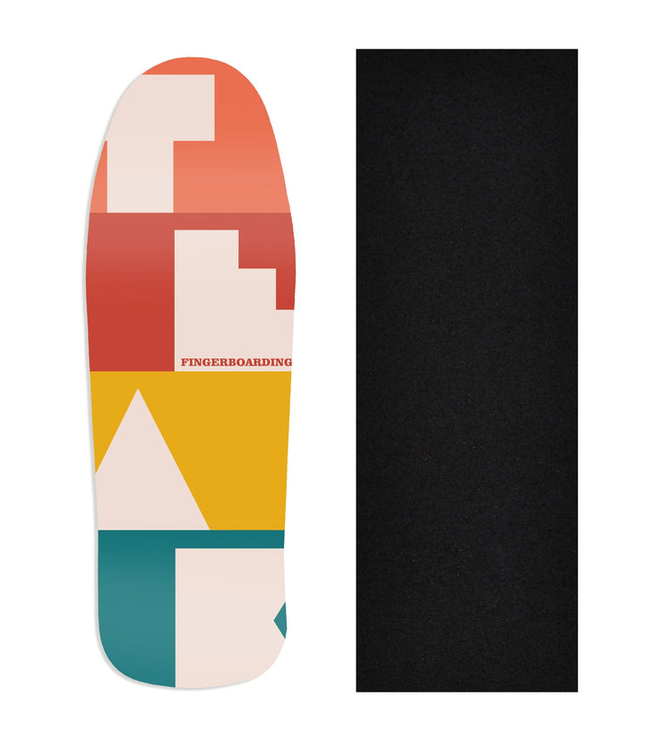 Teak Tuning Heat Transfer Graphic Wooden Fingerboard Deck, @constant_signs - Entry#20 Carlsbad Cruiser Deck