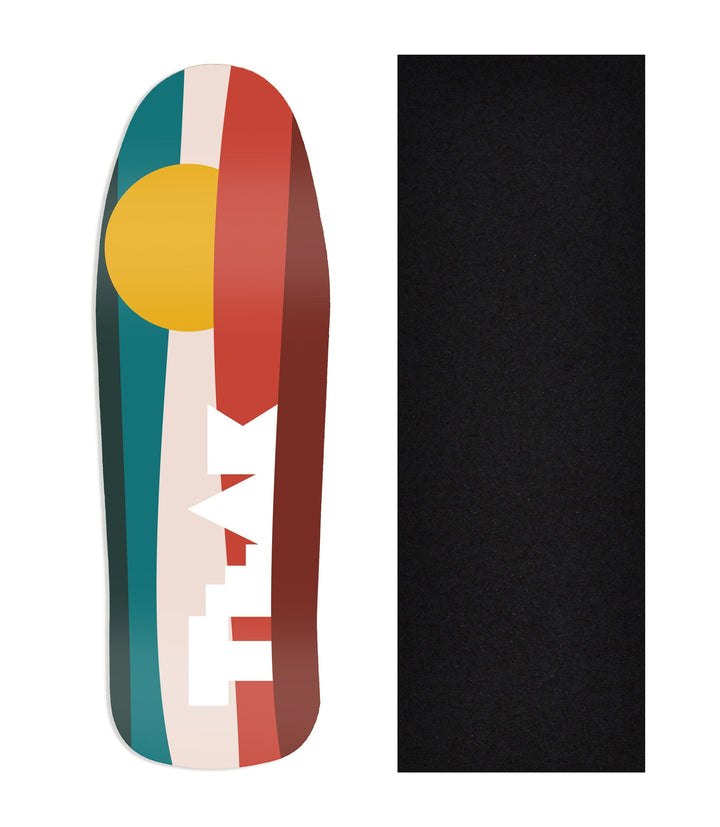 Teak Tuning Heat Transfer Graphic Wooden Fingerboard Deck, @constant_signs - Entry#21 Carlsbad Cruiser Deck