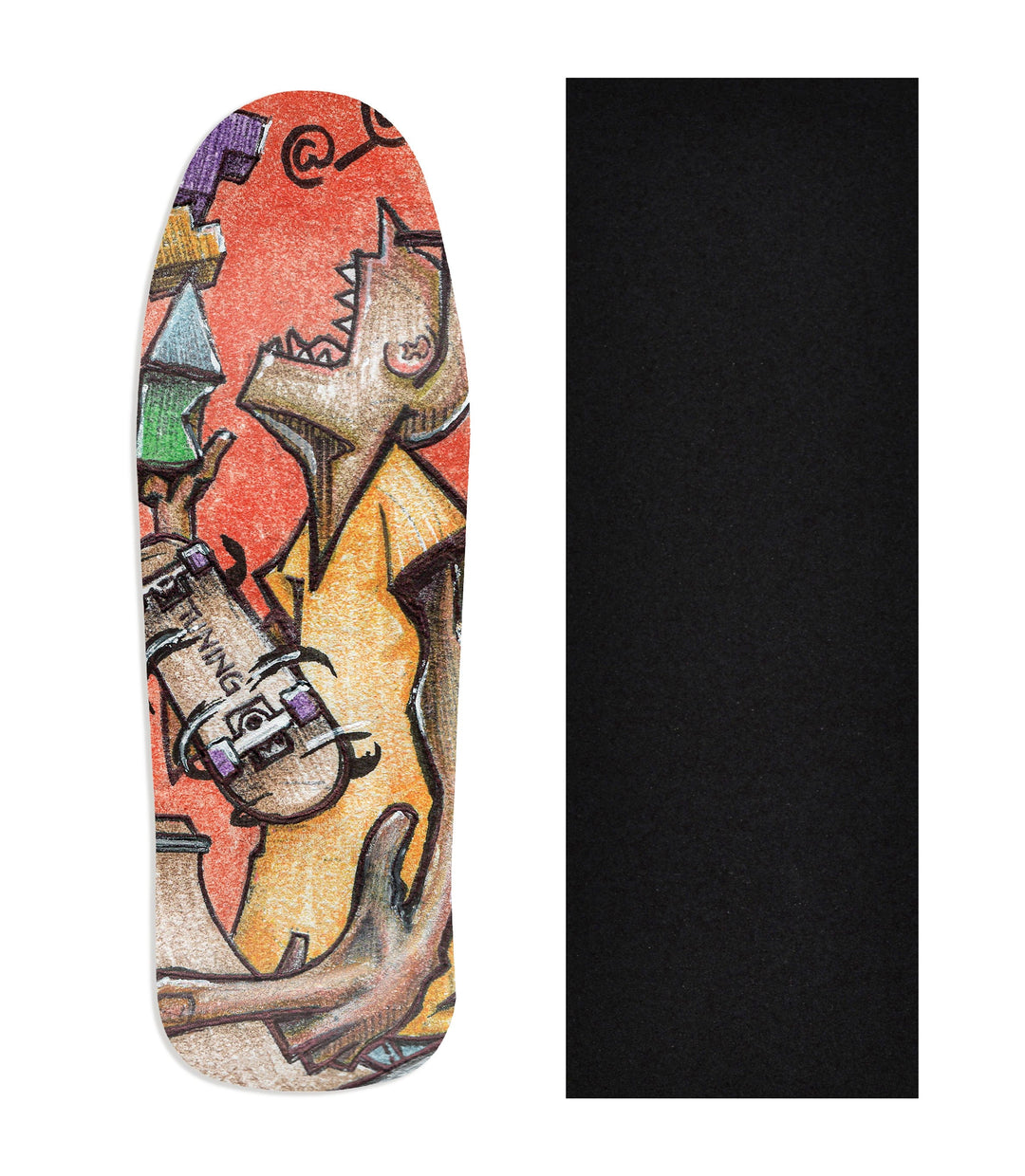 Teak Tuning Heat Transfer Graphic Wooden Fingerboard Deck, @louis_costa - Entry# 49 Carlsbad Cruiser Deck