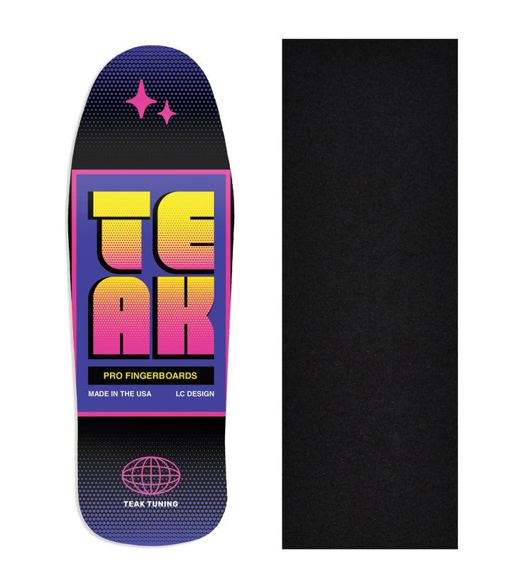 Teak Tuning Heat Transfer Graphic Wooden Fingerboard Deck, @lukecline - Entry#68 Carlsbad Cruiser Deck