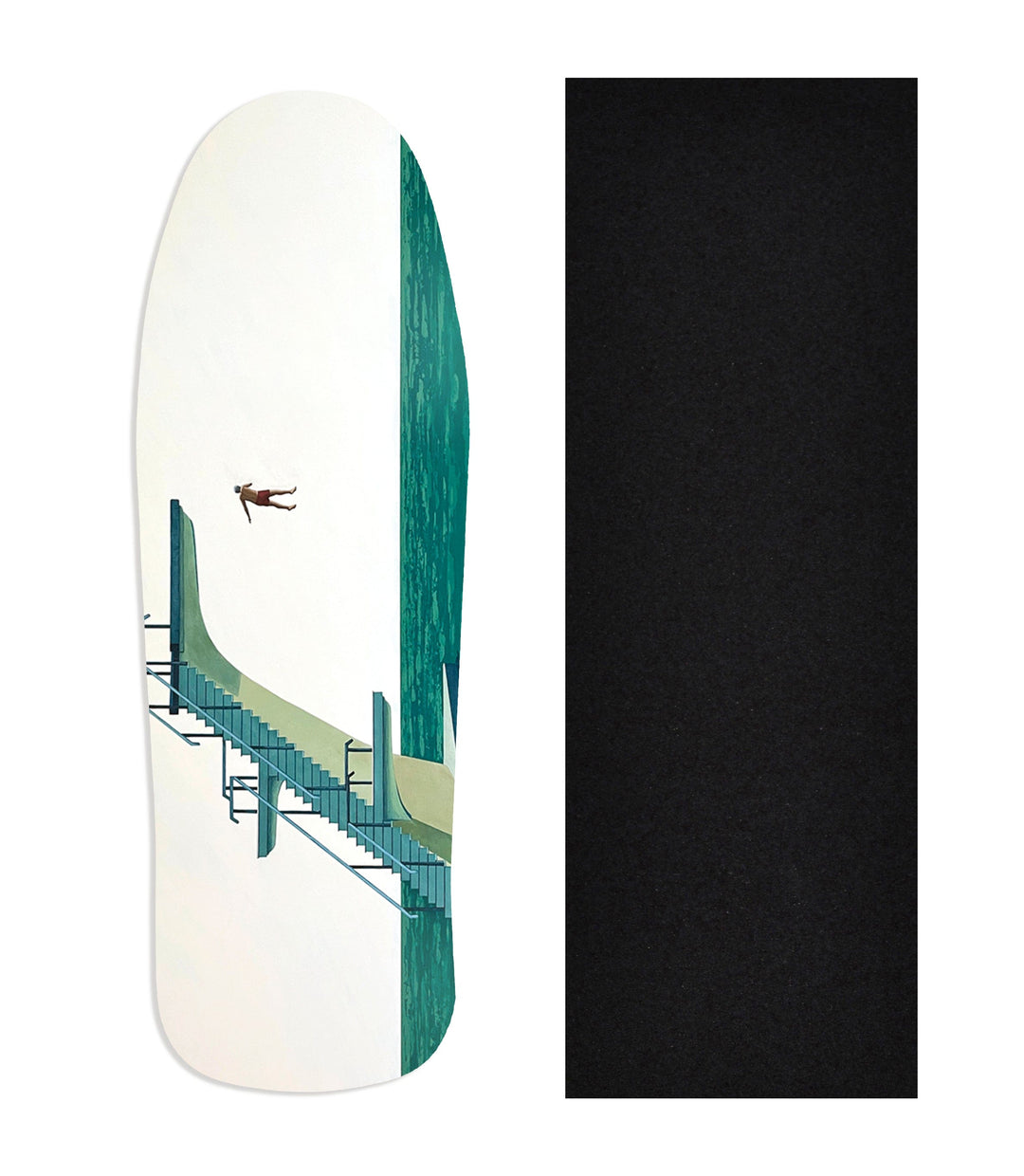 Teak Tuning Heat Transfer Graphic Wooden Fingerboard Deck, Samual Walker - Entry #79 Carlsbad Cruiser Deck