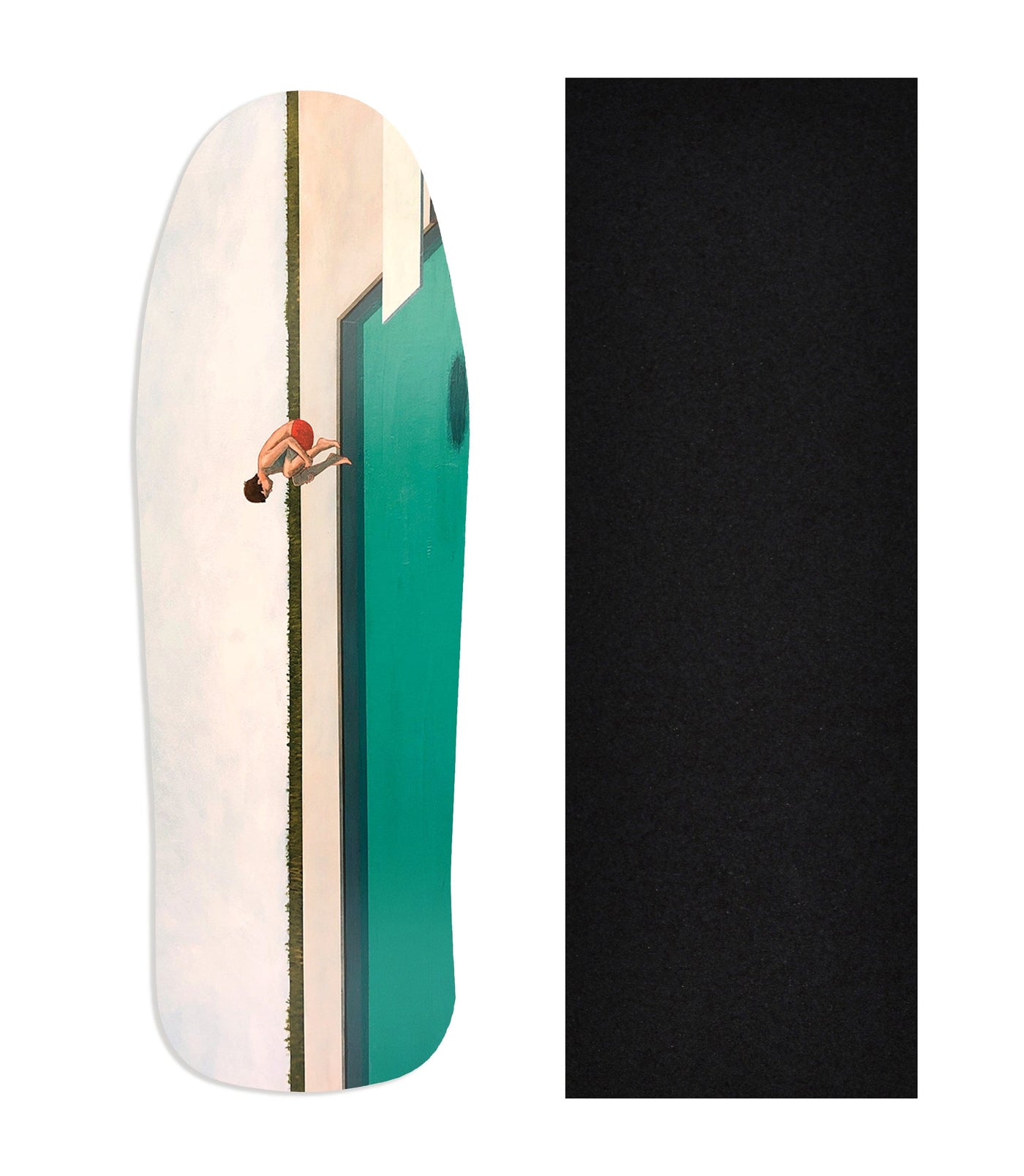 Teak Tuning Heat Transfer Graphic Wooden Fingerboard Deck, Samual Walker - Entry #81 Carlsbad Cruiser Deck