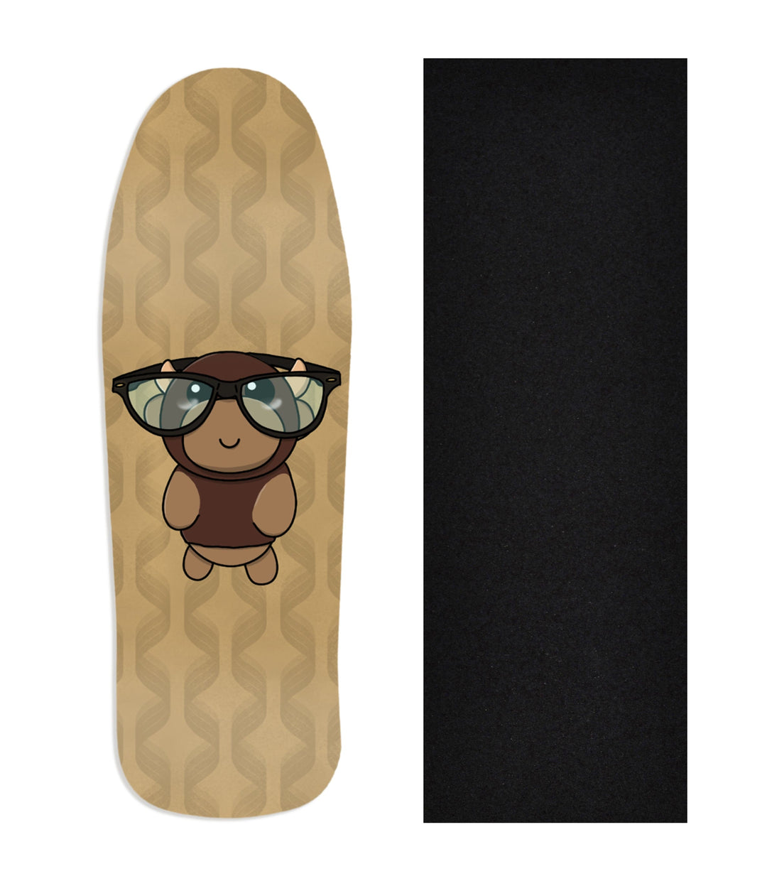 Teak Tuning Heat Transfer Graphic Wooden Fingerboard Deck, "@trumanlum - Entry 128" Carlsbad Cruiser Deck