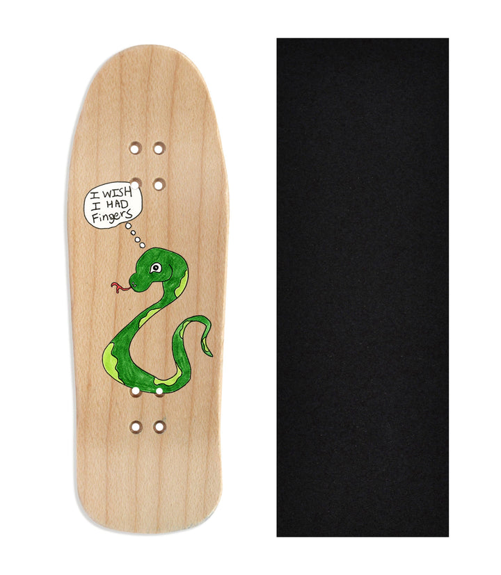 Teak Tuning Heat Transfer Graphic Wooden Fingerboard Deck, @growfingerboards - Entry#145 Carlsbad Cruiser Deck