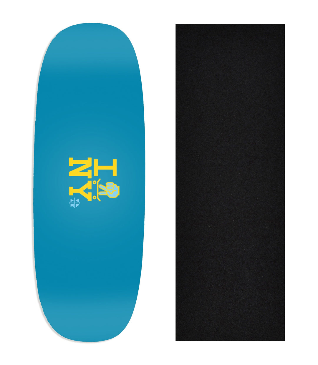 Teak Tuning Heat Transfer Graphic Wooden Fingerboard Deck, "I Skate NY" (Blue) Ohhh Deck