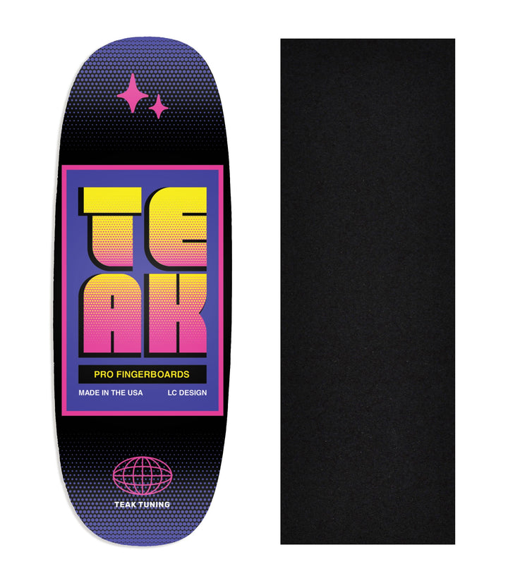 Teak Tuning Heat Transfer Graphic Wooden Fingerboard Deck, @lukecline - Entry#68 Ohhh Deck