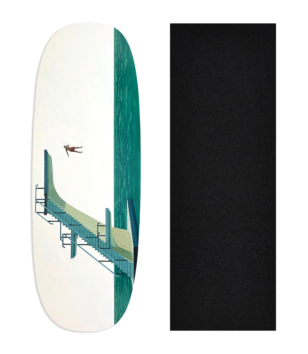 Teak Tuning Heat Transfer Graphic Wooden Fingerboard Deck, Samual Walker - Entry #79 Ohhh Deck