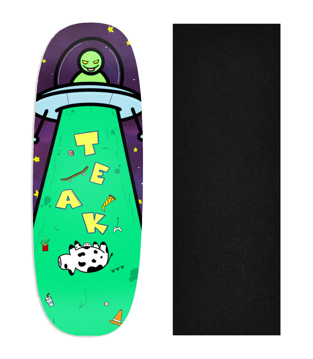 Teak Tuning Heat Transfer Graphic Wooden Fingerboard Deck, @plaguefingers - Entry#83 Ohhh Deck