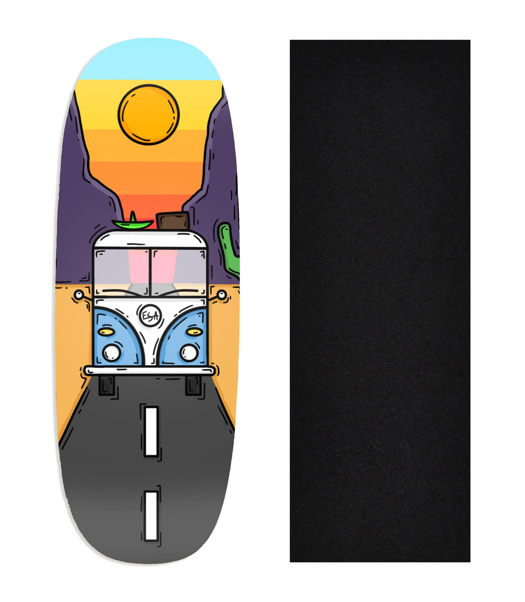 Teak Tuning Heat Transfer Graphic Wooden Fingerboard Deck, @esofiaa- Entry#104 Ohhh Deck