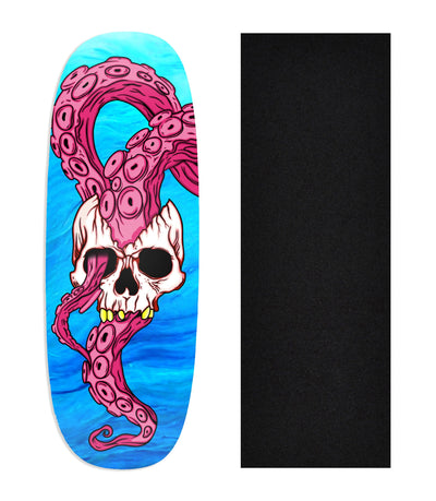 Teak Tuning Heat Transfer Graphic Wooden Fingerboard Deck, Andrew Walters - Entry#126 Ohhh Deck