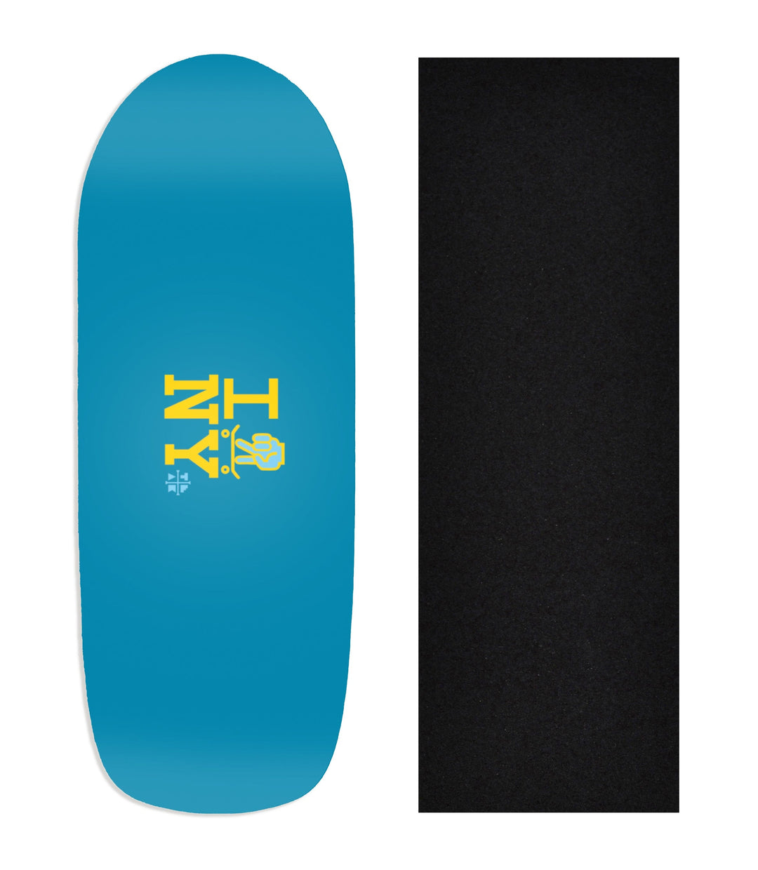Teak Tuning Heat Transfer Graphic Wooden Fingerboard Deck, "I Skate NY" (Blue) Poolparty Deck