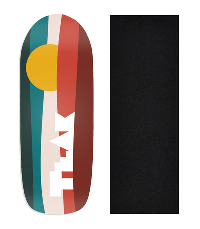 Teak Tuning Heat Transfer Graphic Wooden Fingerboard Deck, @constant_signs - Entry#21 Poolparty Deck
