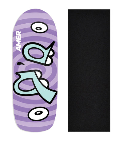 Teak Tuning Heat Transfer Graphic Wooden Fingerboard Deck, Amer - Entry#54 Poolparty Deck