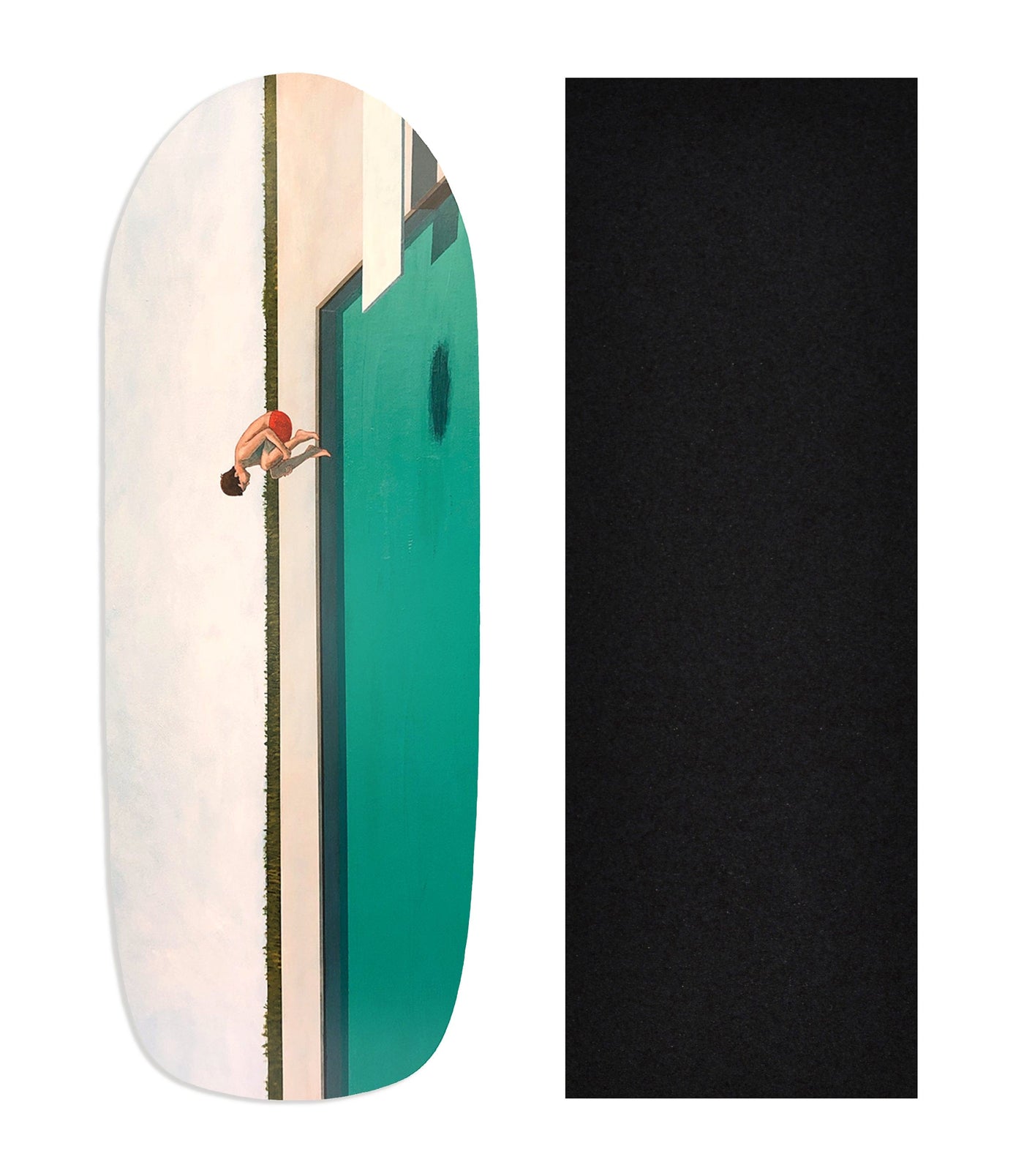 Teak Tuning Heat Transfer Graphic Wooden Fingerboard Deck, Samual Walker - Entry #81 Poolparty Deck
