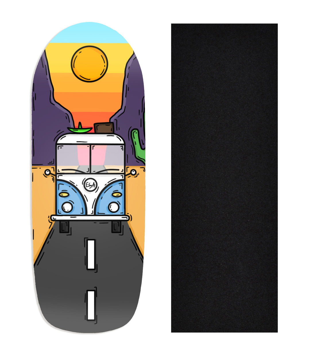 Teak Tuning Heat Transfer Graphic Wooden Fingerboard Deck, @esofiaa- Entry#104 Poolparty Deck