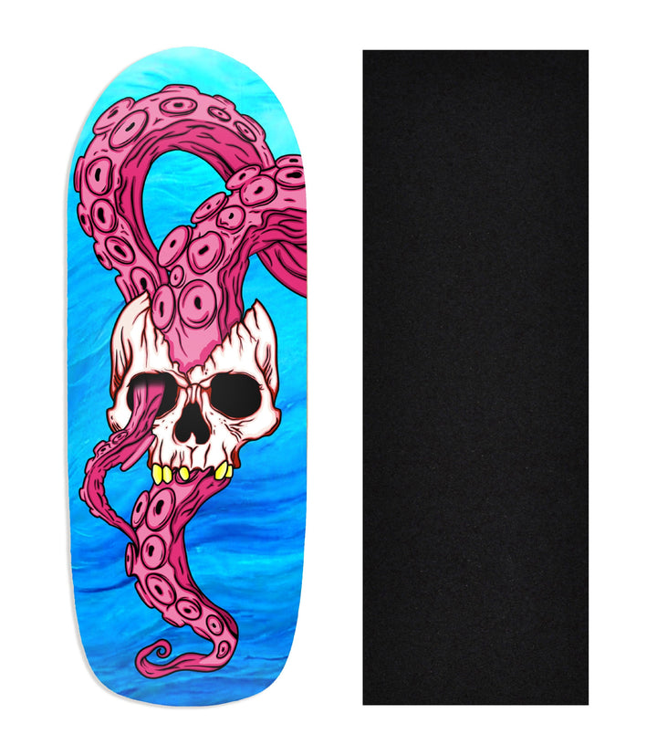 Teak Tuning Heat Transfer Graphic Wooden Fingerboard Deck, Andrew Walters - Entry#126 Poolparty Deck
