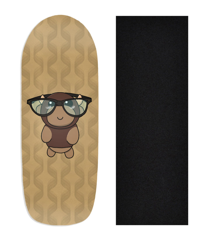 Teak Tuning Heat Transfer Graphic Wooden Fingerboard Deck, "@trumanlum - Entry 128" Poolparty Deck