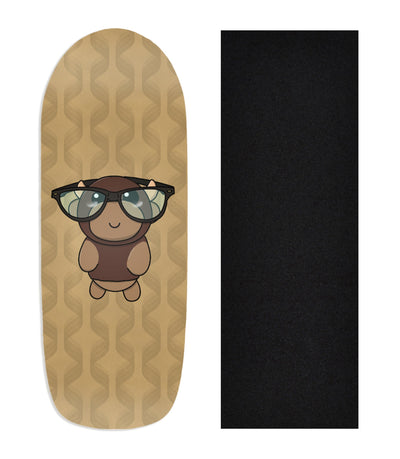 Teak Tuning Heat Transfer Graphic Wooden Fingerboard Deck, "@trumanlum - Entry 128" Poolparty Deck