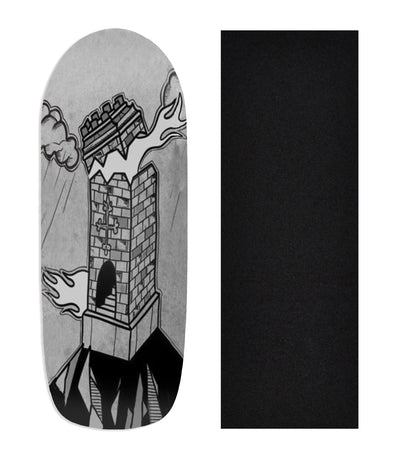 Teak Tuning Heat Transfer Graphic Wooden Fingerboard Deck, @dollhouse.fb - Entry#139 Poolparty Deck