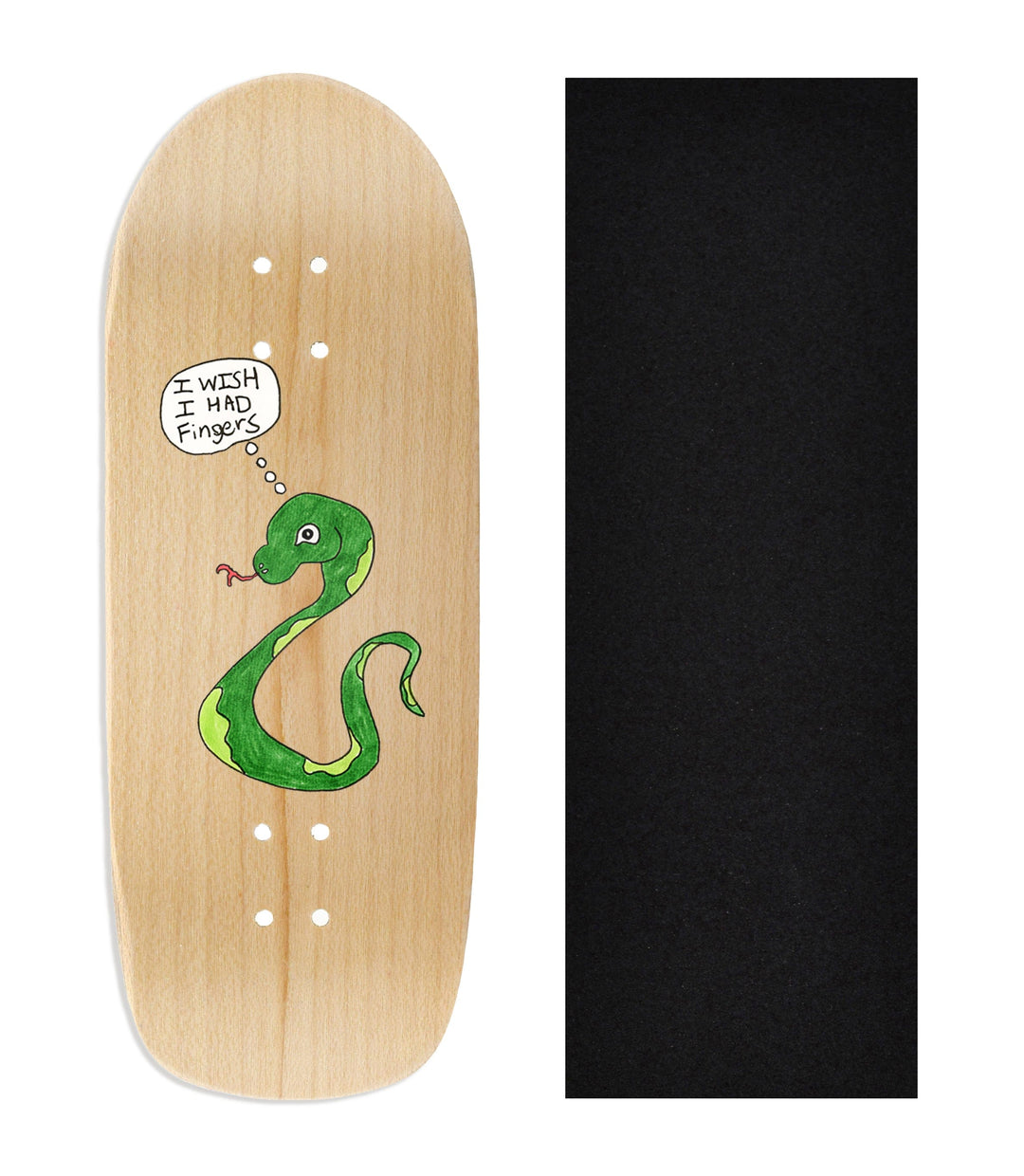 Teak Tuning Heat Transfer Graphic Wooden Fingerboard Deck, @growfingerboards - Entry#145 Poolparty Deck