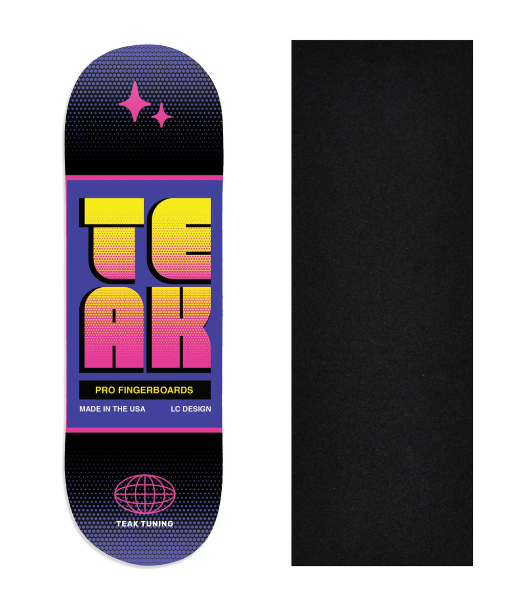 Teak Tuning Heat Transfer Graphic Wooden Fingerboard Deck, @lukecline - Entry#68 29mm Deck